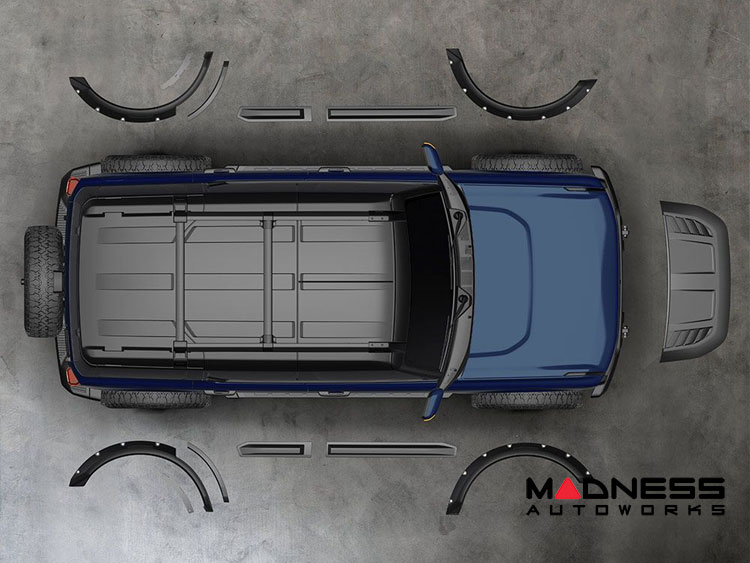 Ford Bronco Complete Body Styling Kit - 4 Door - Super Bolt - Air Design